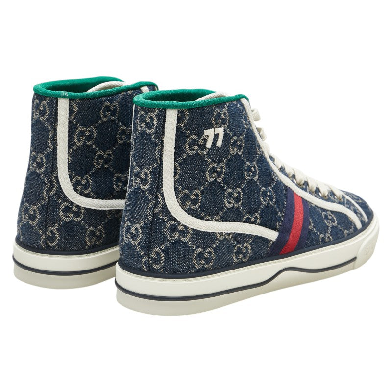 Gucci Tennis 1977 GG Canvas High Top Sneakers