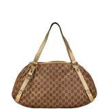 Gucci Abbey GG Canvas Leather Tote Bag
