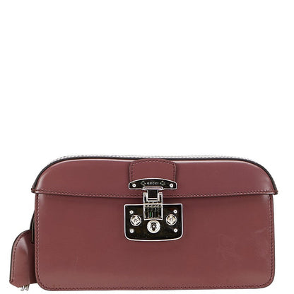 Gucci Lady Lock Leather Clutch Bag