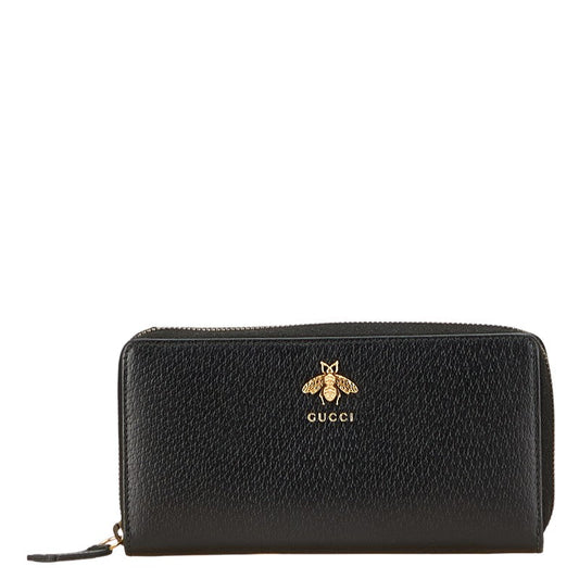 Gucci Animalié bee Leather Long Wallet
