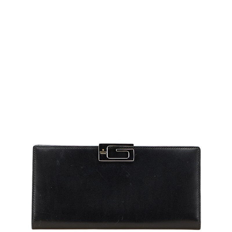Gucci G logo Leather Long Wallet