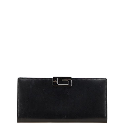 Gucci G logo Leather Long Wallet