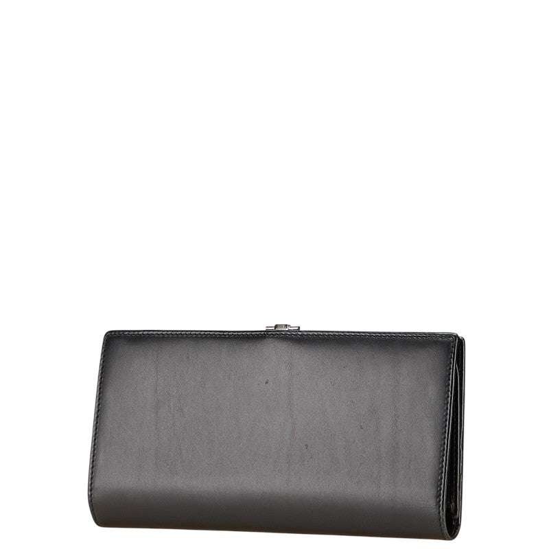 Gucci G logo Leather Long Wallet