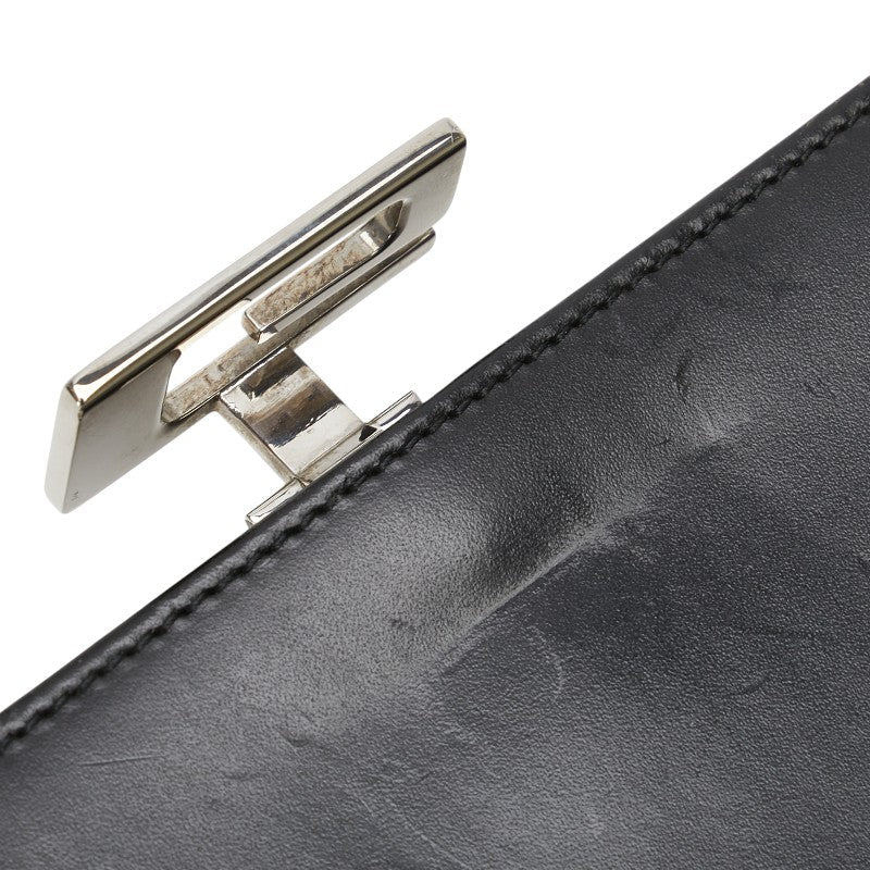Gucci G logo Leather Long Wallet