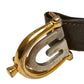 Gucci Old Gucci Leather Canvas Belt
