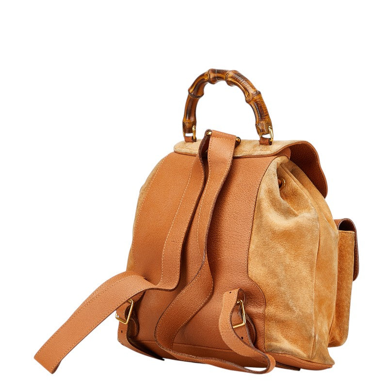 Gucci Bamboo Leather Backpack