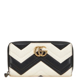 Gucci GG Marmont Heart Quilting Leather Long Wallet