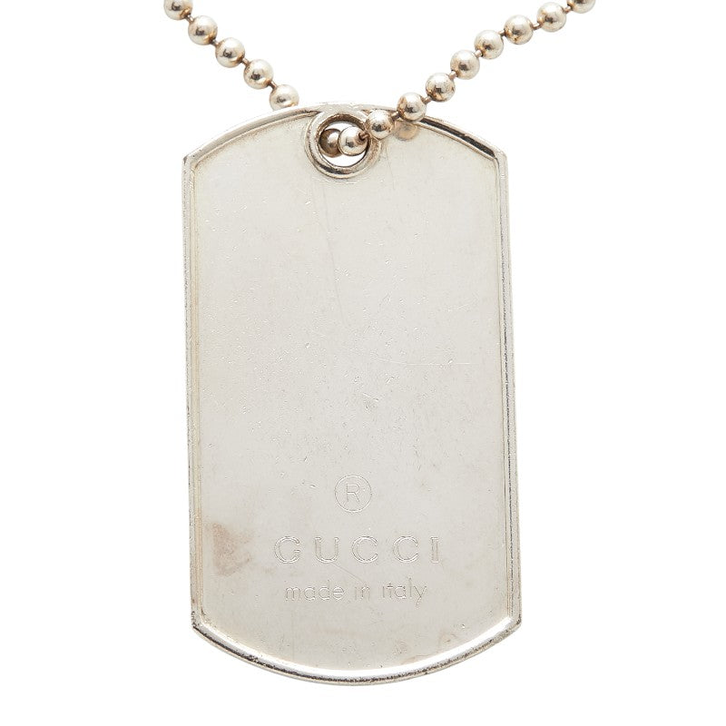 Gucci Dog Tag SV925 Necklace