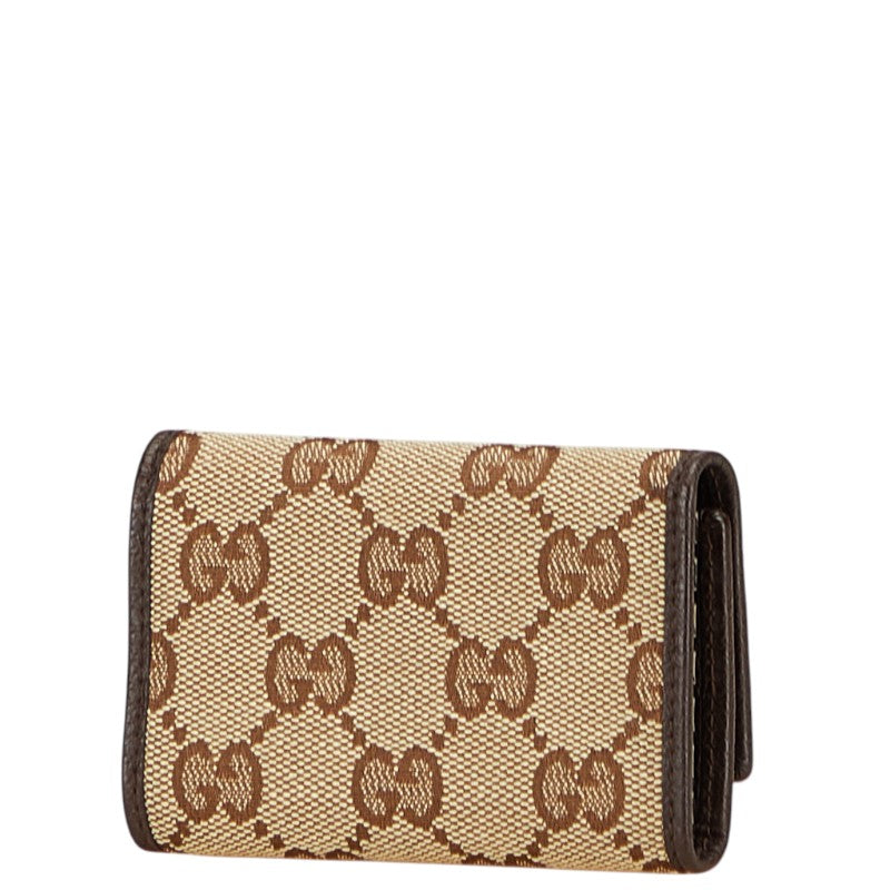 Gucci GG Canvas Leather Key Case