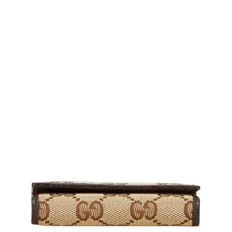 Gucci GG Canvas Leather Key Case