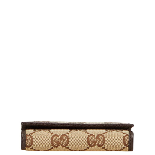 Gucci GG Canvas Leather Key Case