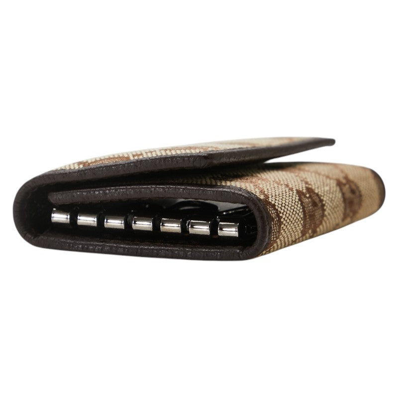 Gucci GG Canvas Leather Key Case