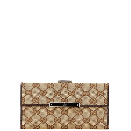 Gucci GG Canvas Long Wallet