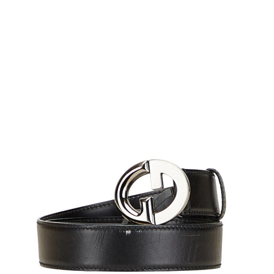 Gucci GG Buckle Leather Belt