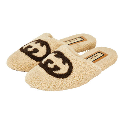 Gucci Interlocking G Shearling Sandals
