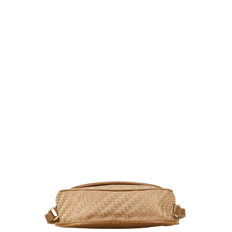 Gucci Old Gucci Canvas Leather Shoulder Bag
