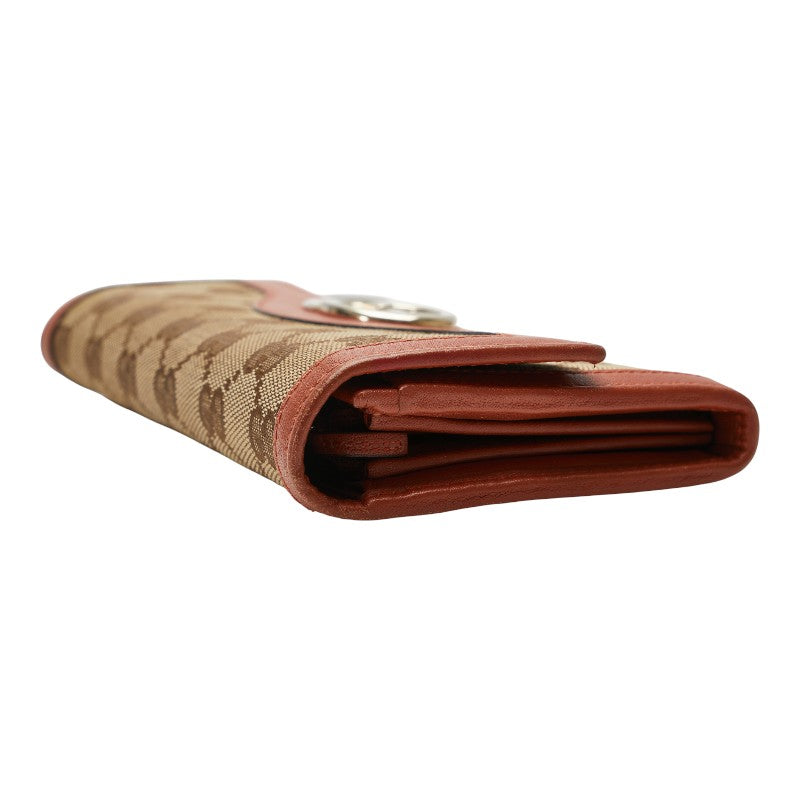 Gucci Interlocking G GG Canvas Long Wallet