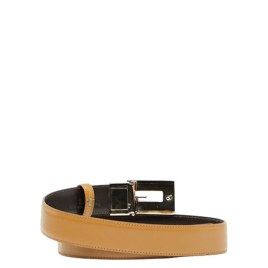 Gucci G Buckle Leather Metal Belt