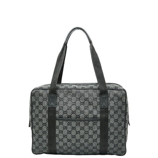 Gucci GG Canvas Canvas Leather Business Bag