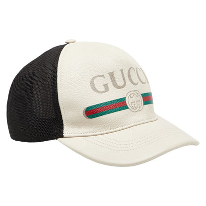 Gucci 426887 Leather Nylon Baseball Cap