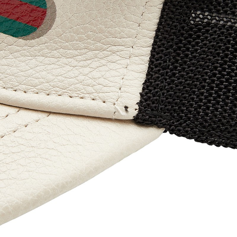 Gucci 426887 Leather Nylon Baseball Cap