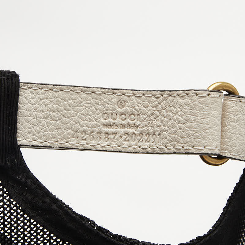 Gucci 426887 Leather Nylon Baseball Cap
