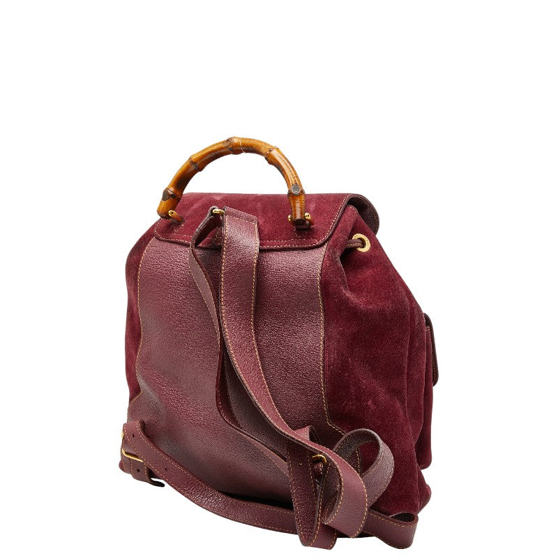 Gucci Bamboo Suede Backpack