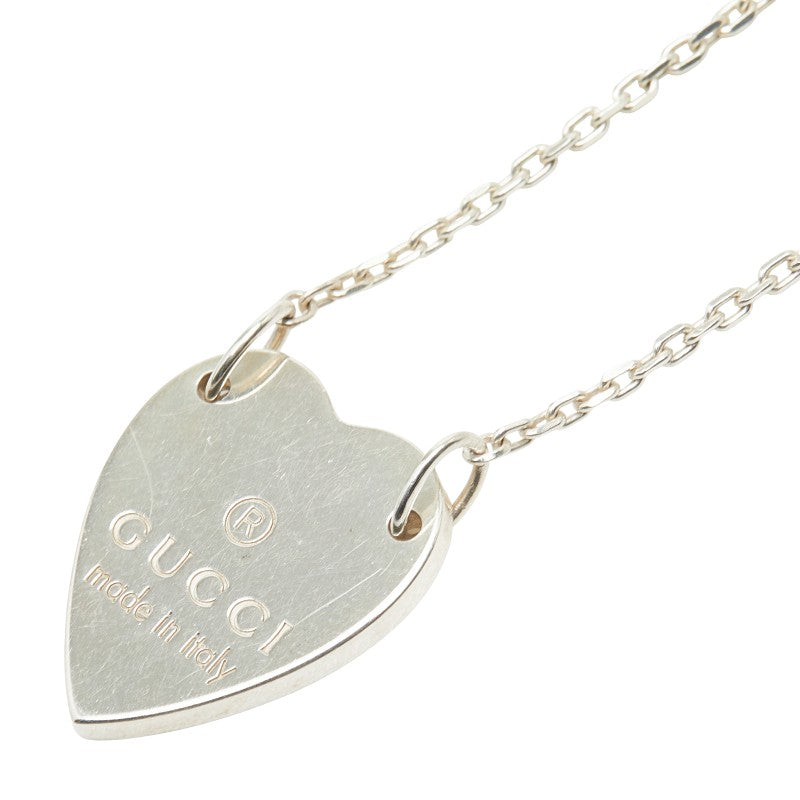 Gucci  Heart Silver Necklace