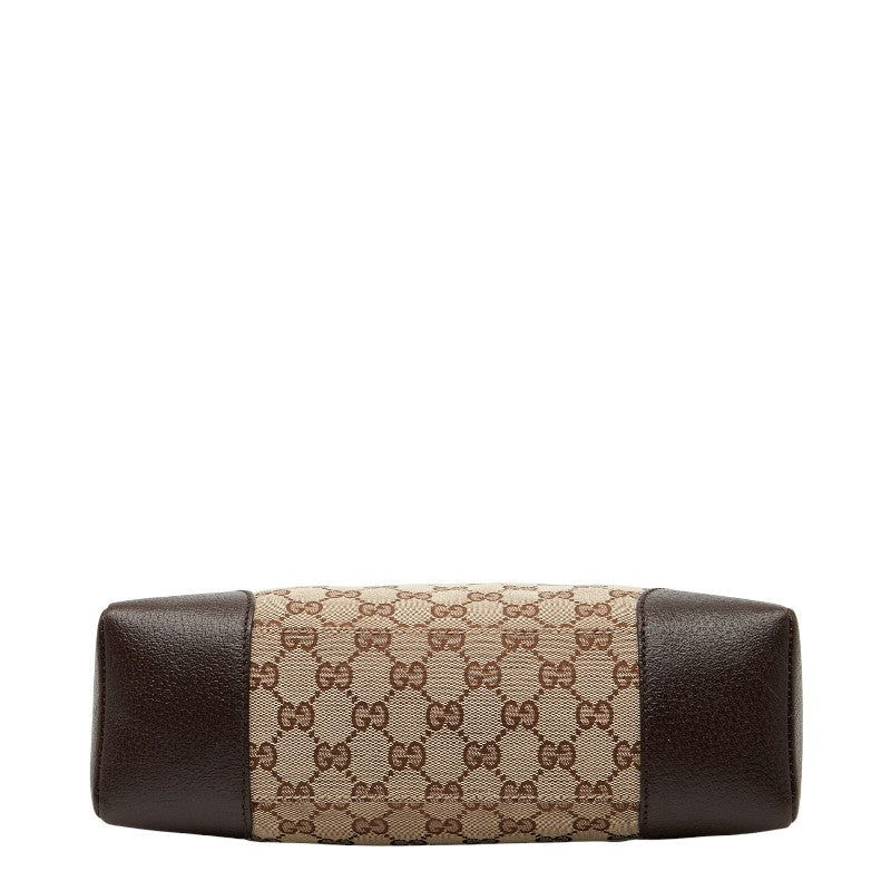 Gucci GG Canvas Shoulder Bag Canvas Leather