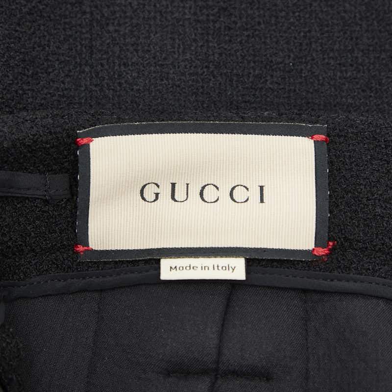 Gucci 664412 Wool Tweed Gaucho Pants