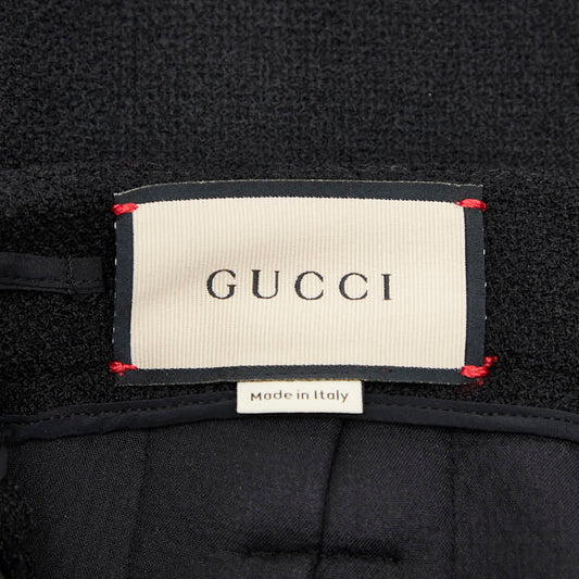 Gucci 664412 Wool Tweed Gaucho Pants