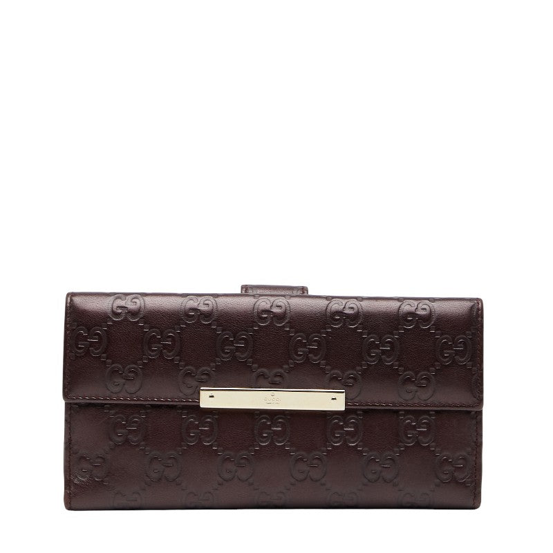 Gucci Guccissima Leather Long Wallet