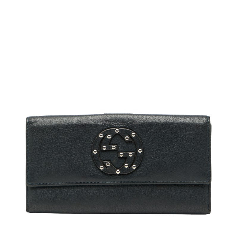 Gucci Interlocking G Leather Long Wallet
