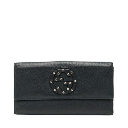 Gucci Interlocking G Leather Long Wallet