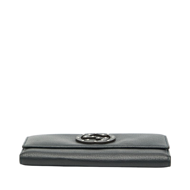 Gucci Interlocking G Leather Long Wallet