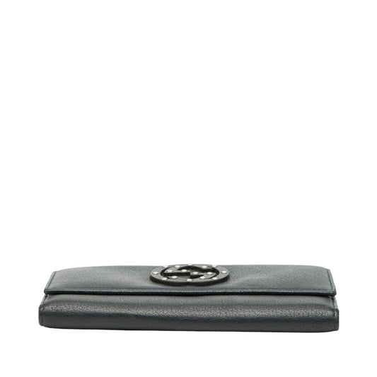 Gucci Interlocking G Leather Long Wallet