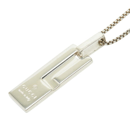 Gucci Logo Plate SV925 Necklace