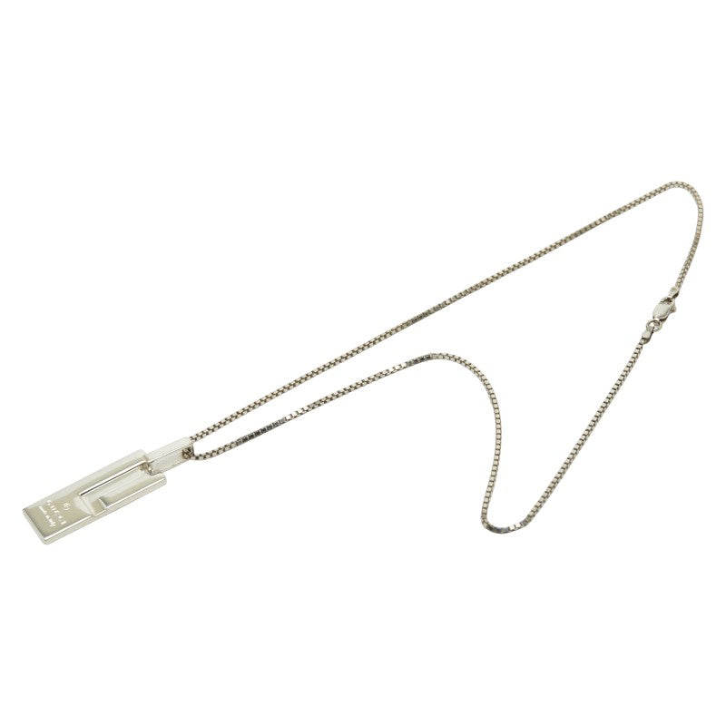 Gucci Logo Plate SV925 Necklace
