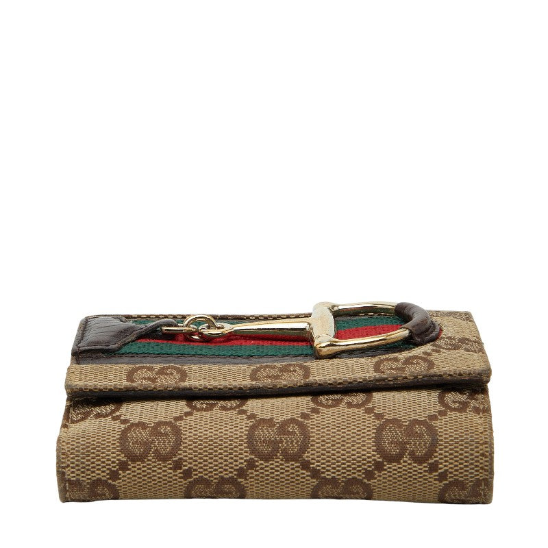Gucci Horsebit GG Canvas Bifold Wallet