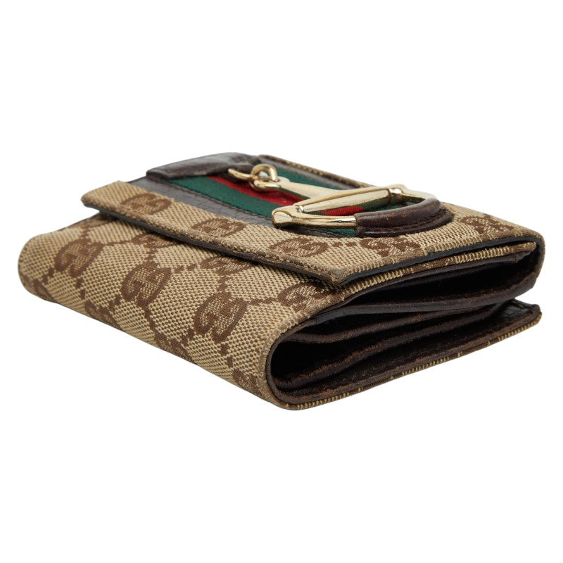 Gucci Horsebit GG Canvas Bifold Wallet