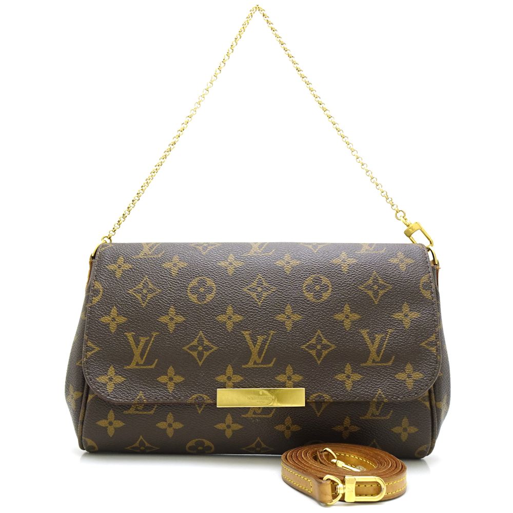 Louis Vuitton Monogram Favorite MM Brown 2WAY Bag