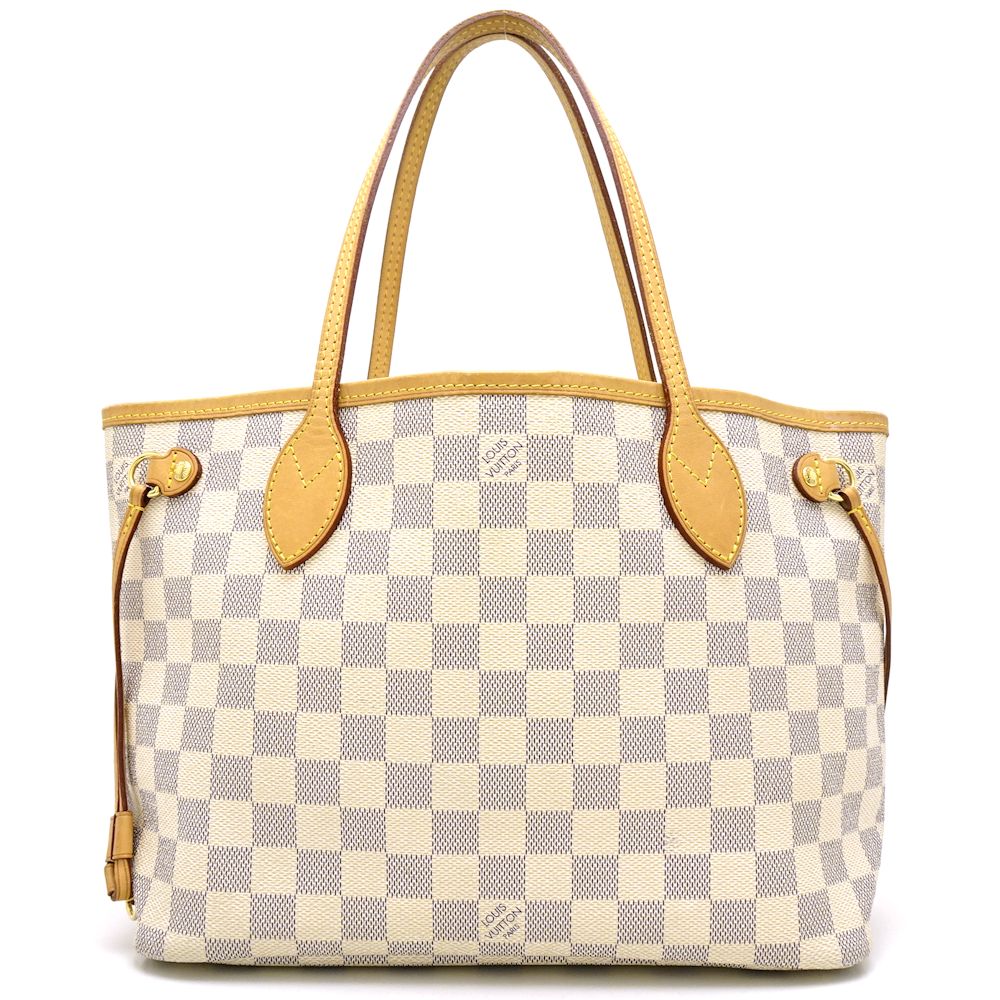Louis Vuitton Damier Azur Neverfull PM Tote Bag