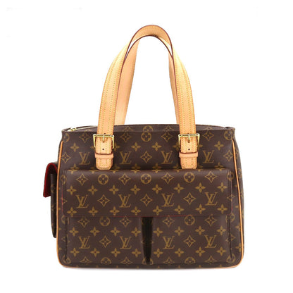 Louis Vuitton Multipli Cite Monogram Canvas Shoulder Bag Brown