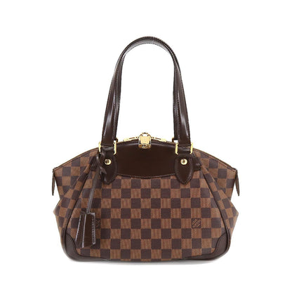 Louis Vuitton Damier Verona PM Hand Bag Ebene Brown