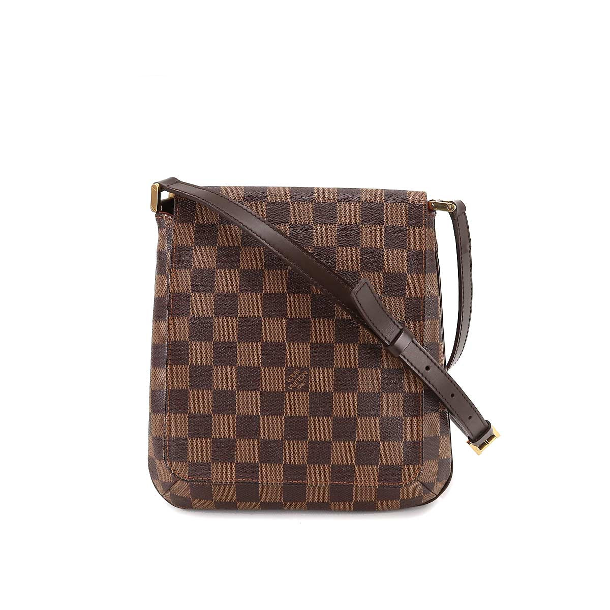 Louis Vuitton Damier M tte Salsa Long Shoulder Bag Ebene Gold Hardware