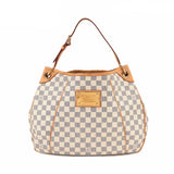 Louis Vuitton Damier Azur Galliera PM Shoulder Bag White Gray