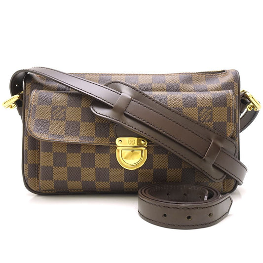 Louis Vuitton Damier Ravello GM Ebene Shoulder Bag Brown