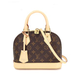 Louis Vuitton Monogram Alma BB 2 Way Hand Shoulder Bag Brown