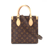 Louis Vuitton Monogram Sac Plat BB 2 Way Hand Shoulder Bag Brown