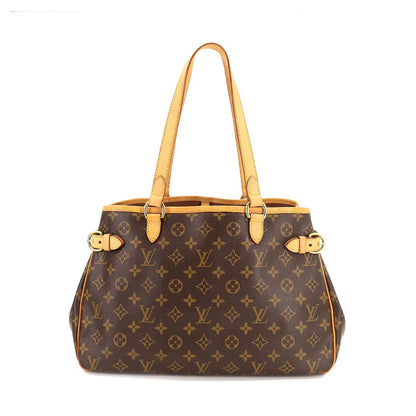 Louis Vuitton Monogram Batignolle Orizontal Tote Bag Brown Gold Metal Fittings